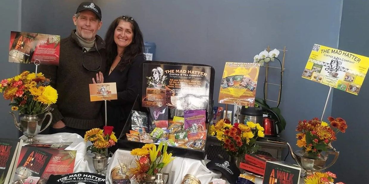 Jill Alikas St Thomas and Thomas St Thomas of the Mad Hatter Coffee and Tea co. 